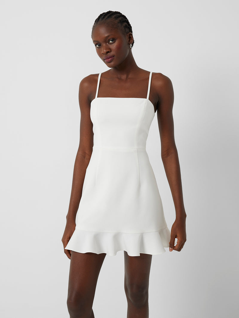 Whisper Frill Hem Dress Summer White ...